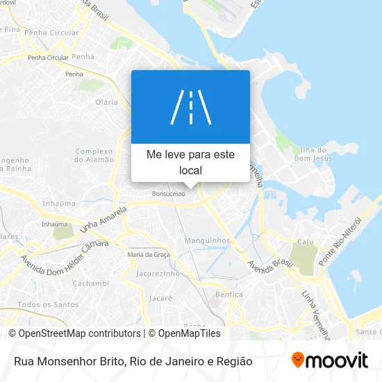 Rua Monsenhor Brito mapa