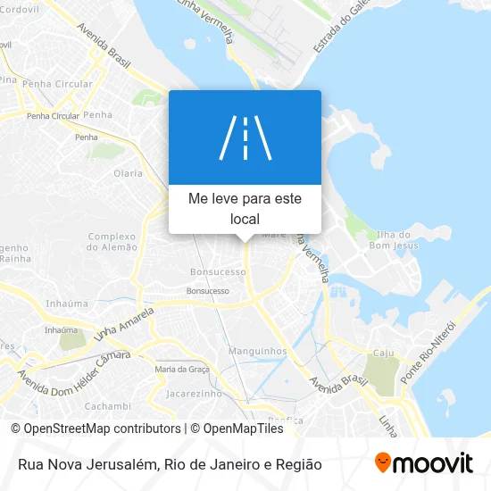 Rua Nova Jerusalém mapa