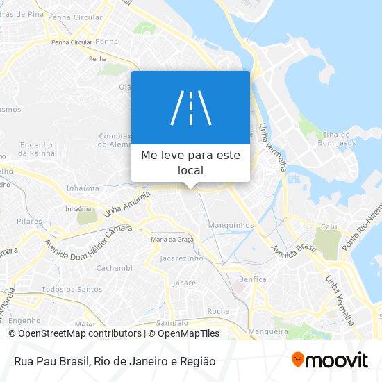 Rua Pau Brasil mapa