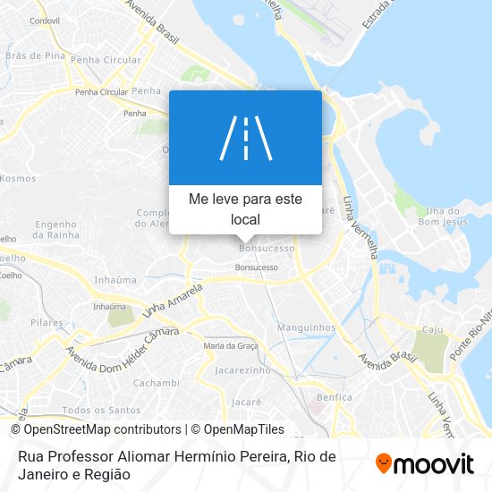 Rua Professor Aliomar Hermínio Pereira mapa
