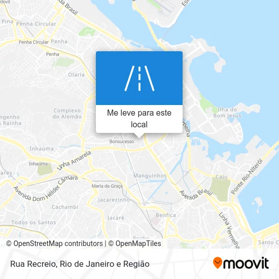 Rua Recreio mapa