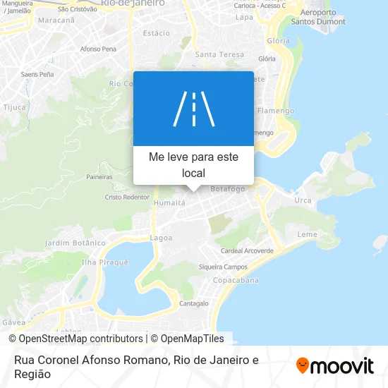 Rua Coronel Afonso Romano mapa