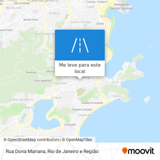 Rua Dona Mariana mapa