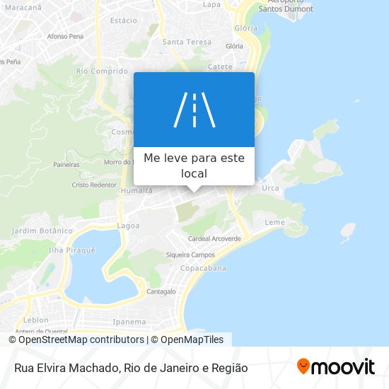 Rua Elvira Machado mapa