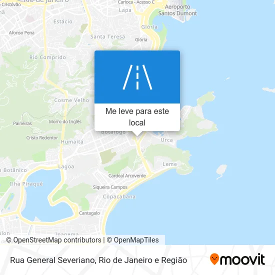 Rua General Severiano mapa