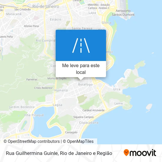 Rua Guilhermina Guinle mapa