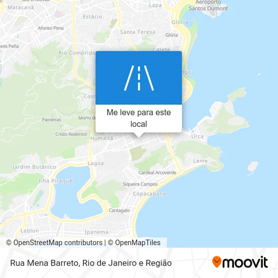 Rua Mena Barreto mapa