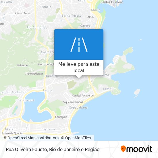 Rua Oliveira Fausto mapa