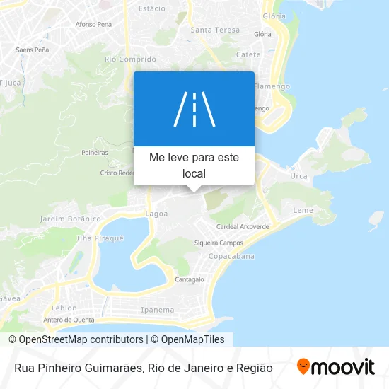 Rua Pinheiro Guimarães mapa
