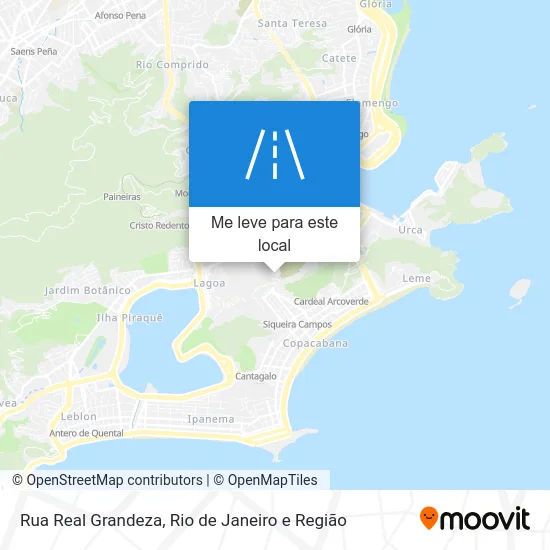 Rua Real Grandeza mapa