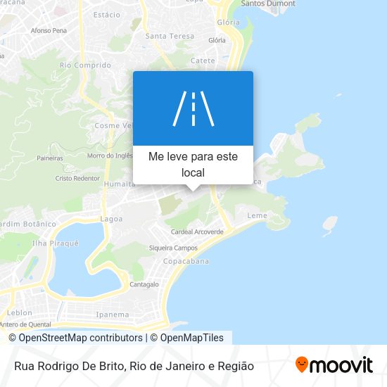 Rua Rodrigo De Brito mapa