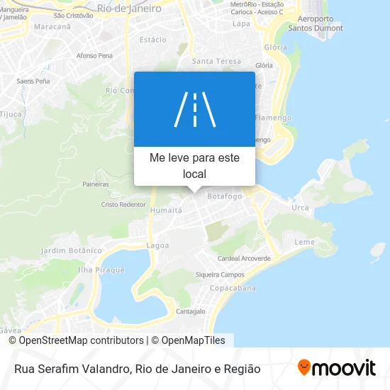 Rua Serafim Valandro mapa