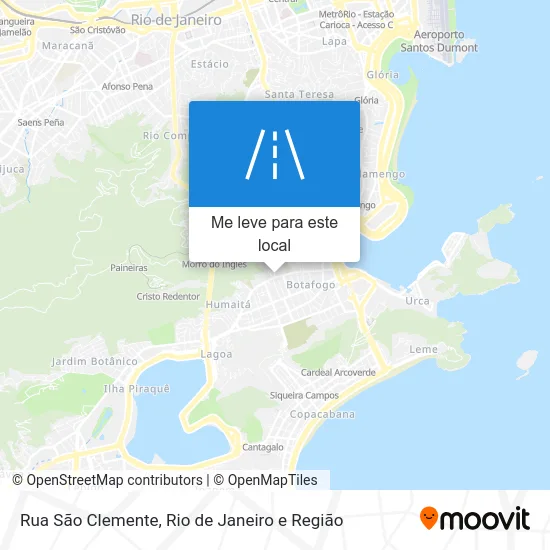 Rua São Clemente mapa
