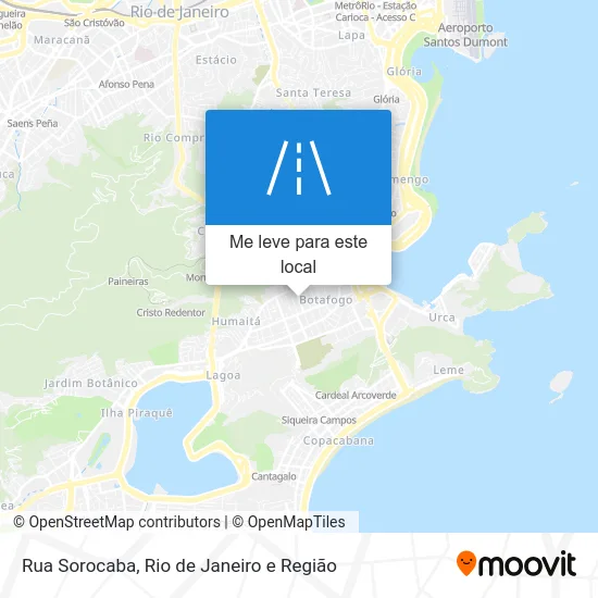 Rua Sorocaba mapa