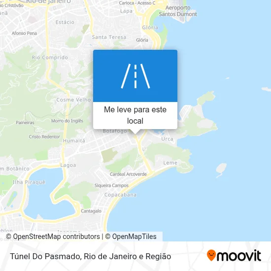 Túnel Do Pasmado mapa