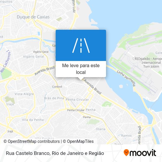 Rua Castelo Branco mapa