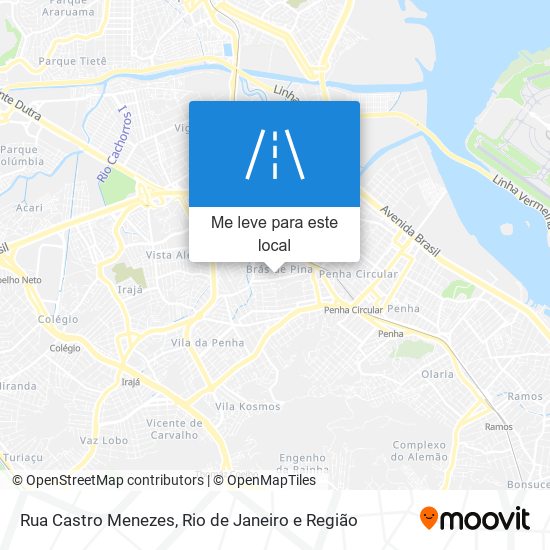 Rua Castro Menezes mapa