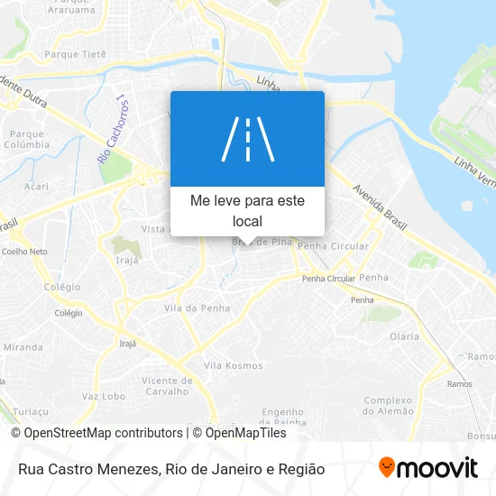 Rua Castro Menezes mapa