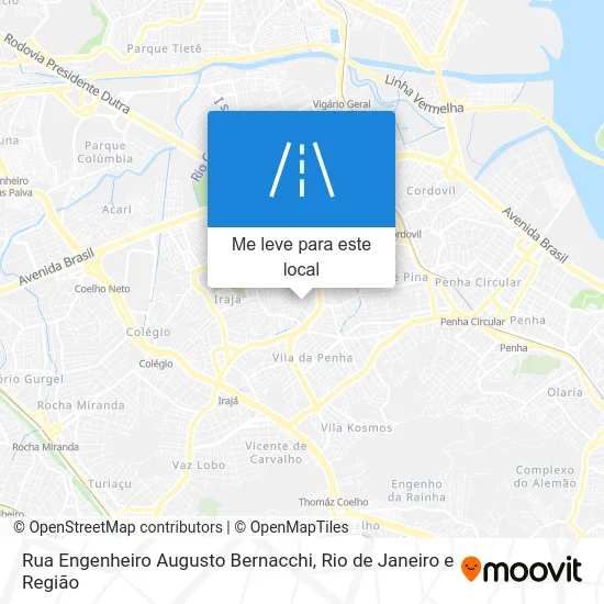 Rua Engenheiro Augusto Bernacchi mapa