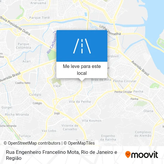 Rua Engenheiro Francelino Mota mapa