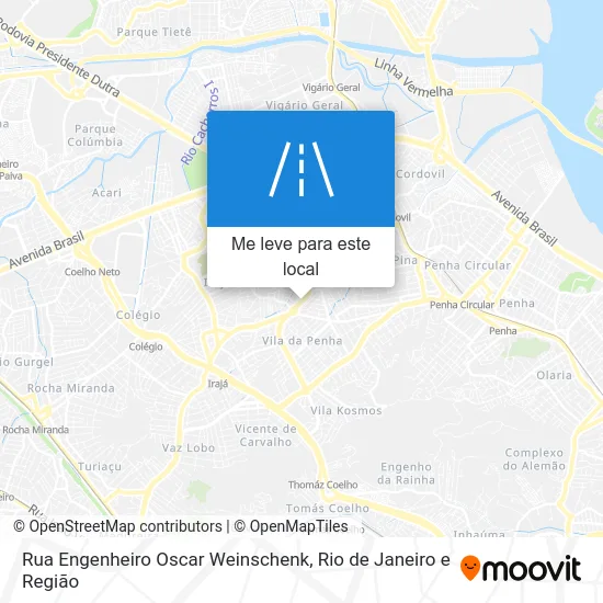 Rua Engenheiro Oscar Weinschenk mapa