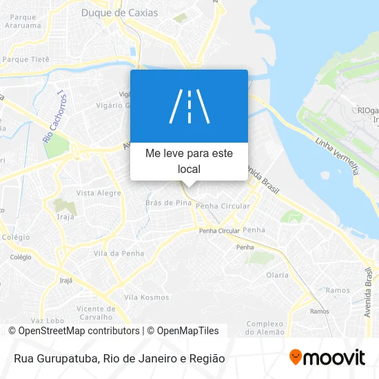 Rua Gurupatuba mapa