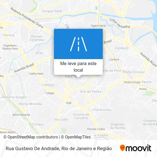 Rua Gustavo De Andrade mapa