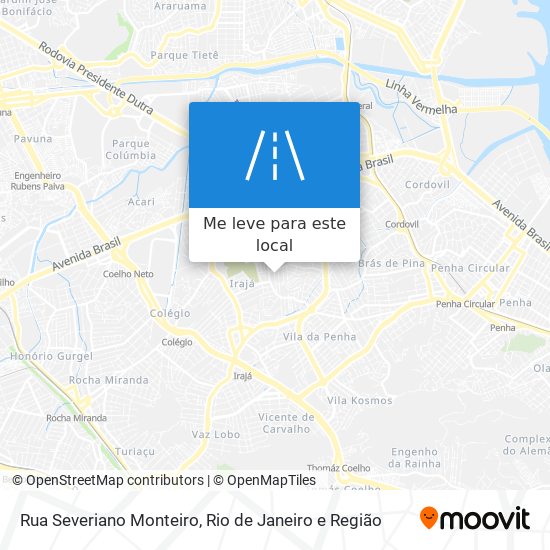Rua Severiano Monteiro mapa