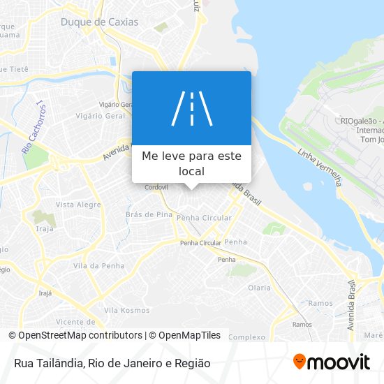 Rua Tailândia mapa