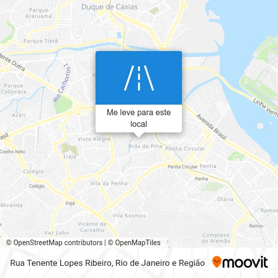 Rua Tenente Lopes Ribeiro mapa