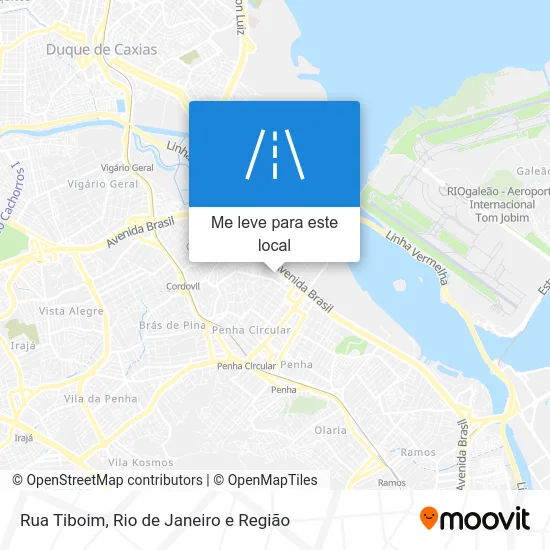 Rua Tiboim mapa