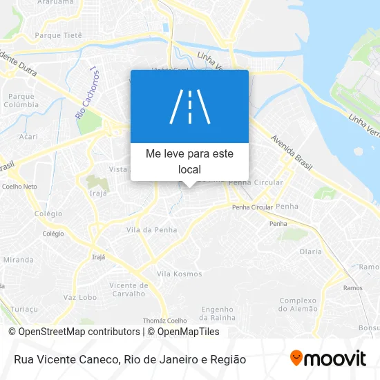 Rua Vicente Caneco mapa
