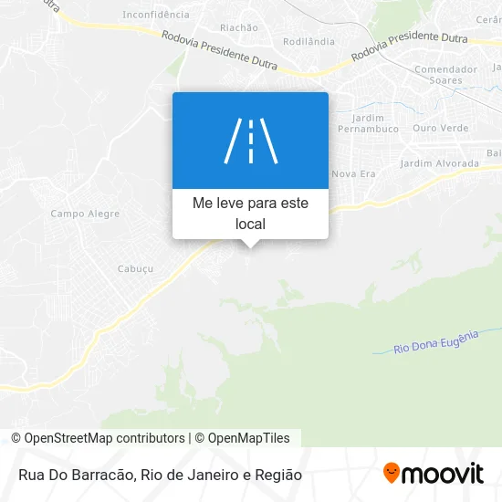 Rua Do Barracão mapa