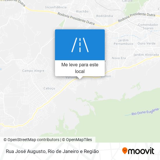 Rua José Augusto mapa