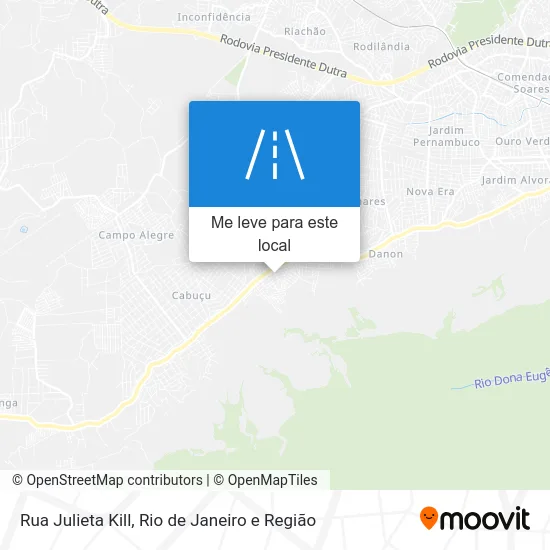 Rua Julieta Kill mapa
