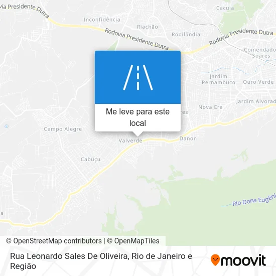 Rua Leonardo Sales De Oliveira mapa