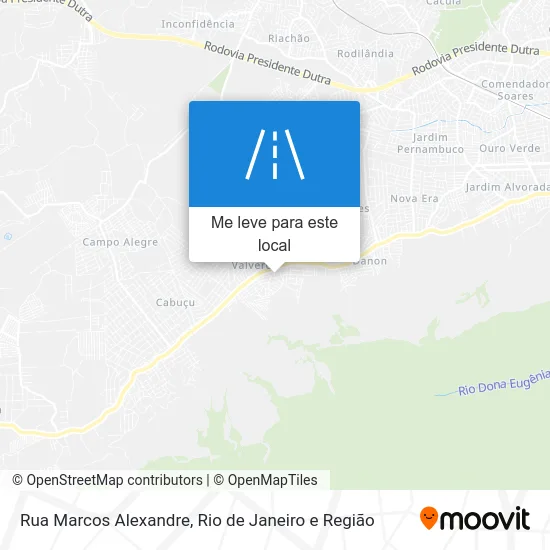 Rua Marcos Alexandre mapa