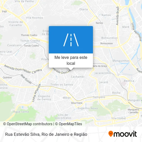 Rua Estevão Silva mapa