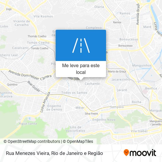 Rua Menezes Vieira mapa