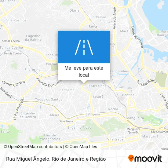 Rua Miguel Ângelo mapa