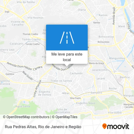 Rua Pedras Altas mapa