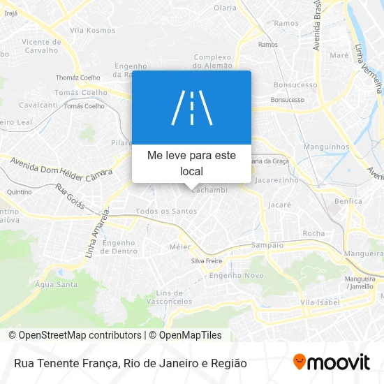 Rua Tenente França mapa