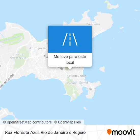 Rua Floresta Azul mapa