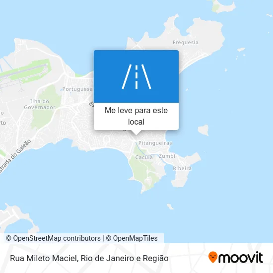 Rua Mileto Maciel mapa