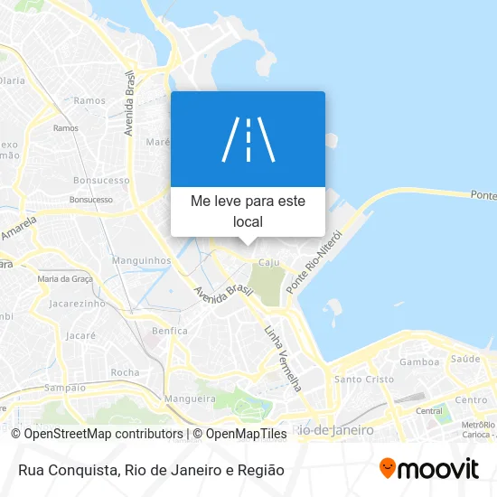Rua Conquista mapa