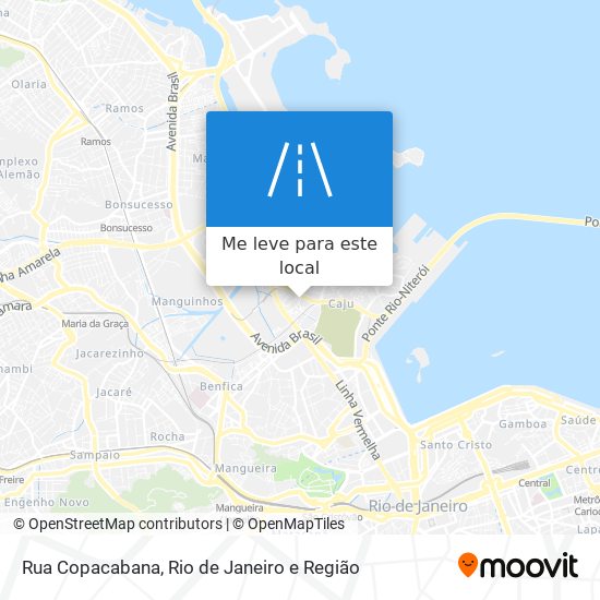 Rua Copacabana mapa