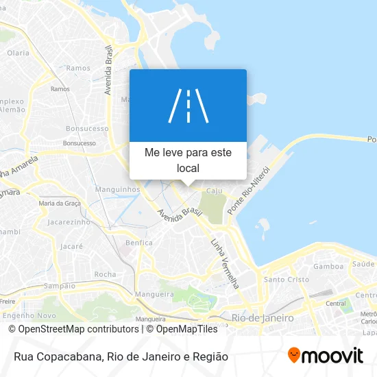 Rua Copacabana mapa