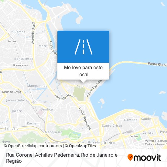 Rua Coronel Achilles Pederneira mapa