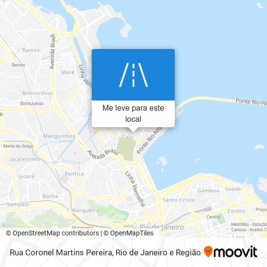 Rua Coronel Martins Pereira mapa