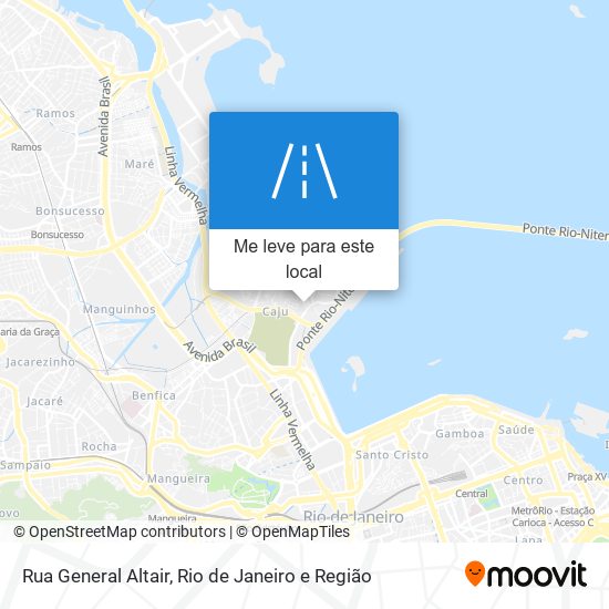 Rua General Altair mapa